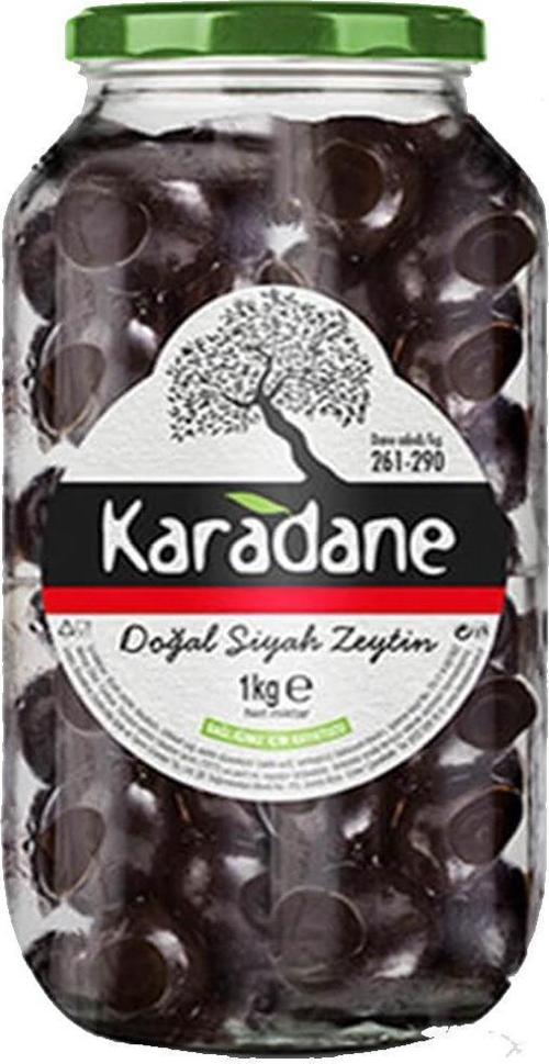 Doğal Siyah Zeytin 261-290 Kalibre 1000 gr