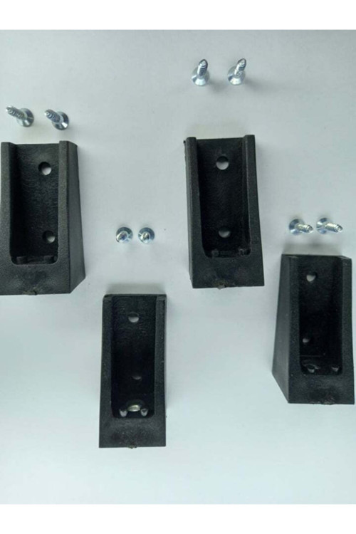 4 Adet Fiyatıdır Dik Montaj Plastik Aparat Sehpa Ve Ahşap Ayak Bağlantı Aparatı Baza Ayak Aparatı