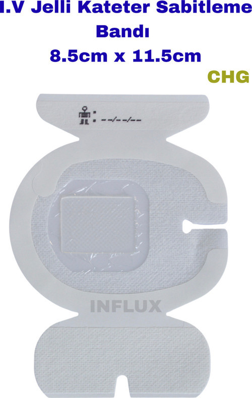 Şeffaf Film Yara Örtüsü Chg Jelli Kateter Sabitleme Bandı 8.5 X 11 .5 Cm ( 1 Adet )