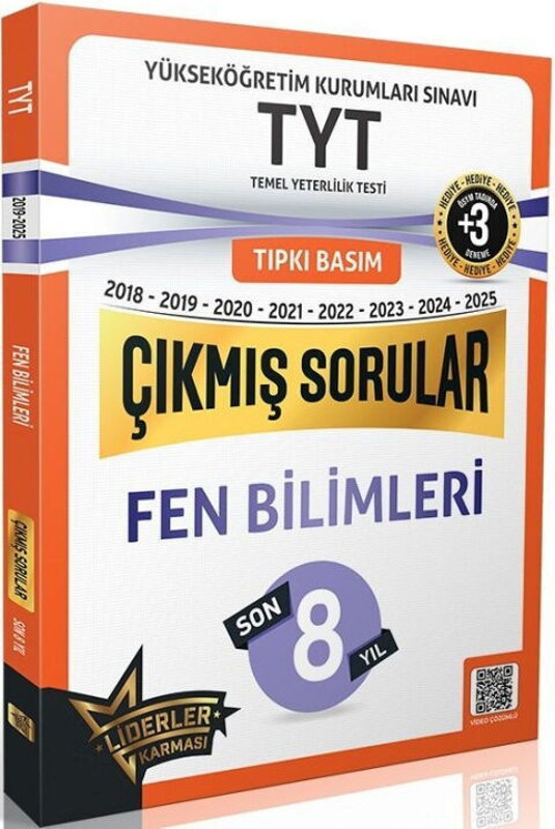 TYT Fen Bilimleri Son 8 Yıl Çıkmış Sorular 2018 2025 Liderler Karması