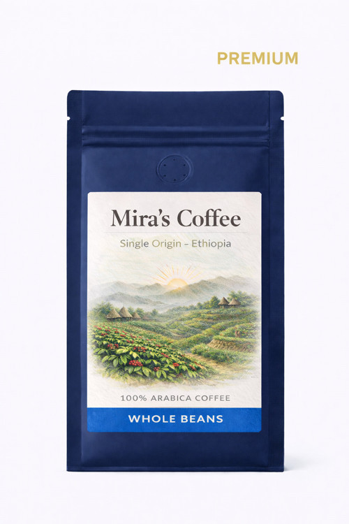 1000 Gr Ethiopia Kavrulmuş Çekirdek Kahve Omni Roast 100% Arabica Çekirdek Single Origin