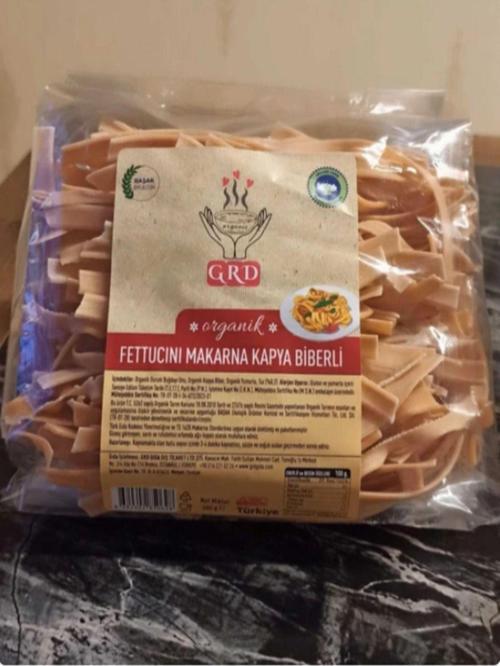 Organik Fettucını Makarna Kapya Biberli 400 gr.