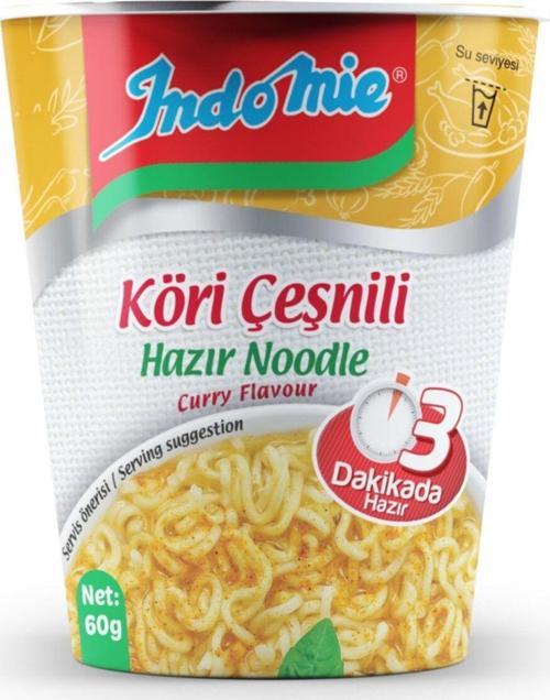 60 gr. Bardak Köri Çeşnili Hazır Noodle Makarna ''3Adet''