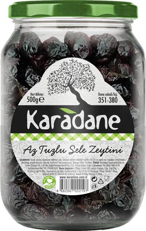 Doğal Az Tuzlu Sele Zeytini 351-380 Kalibre 500 g ℮
