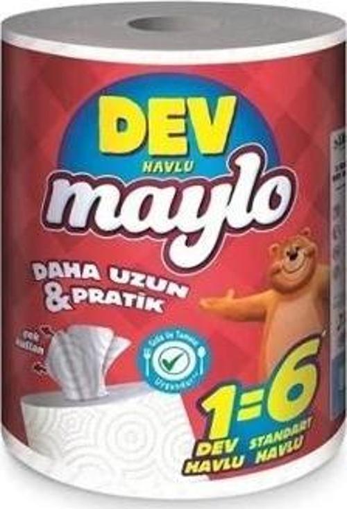 Kağıt Havlu Dev 6 Rulo 1 Arada (2'li)