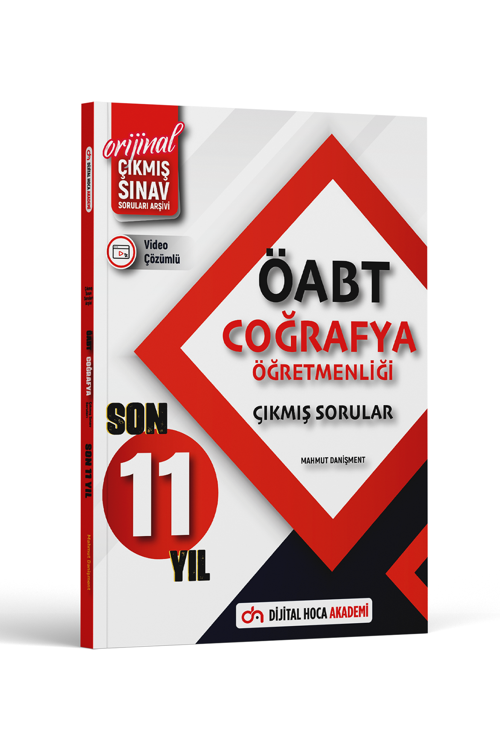 Dijital Hoca 2024 ÖABT Coğrafya Son 11 Yıl Orijinal Çıkmış Sınav Soruları Video Çözümlü Dijital Hoca Akademi