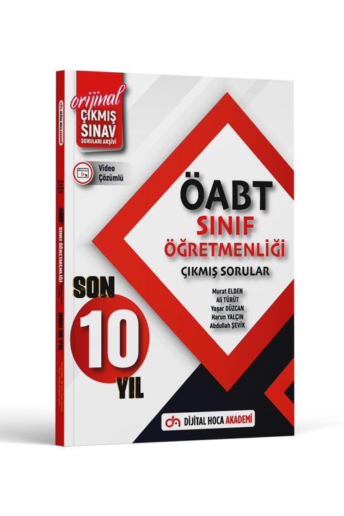 Dijital Hoca 2024 ÖABT Sınıf Öğretmenliği Son 10 Yıl Orijinal Çıkmış Sınav Soruları Video Çözümlü Dijital Hoca Akademi