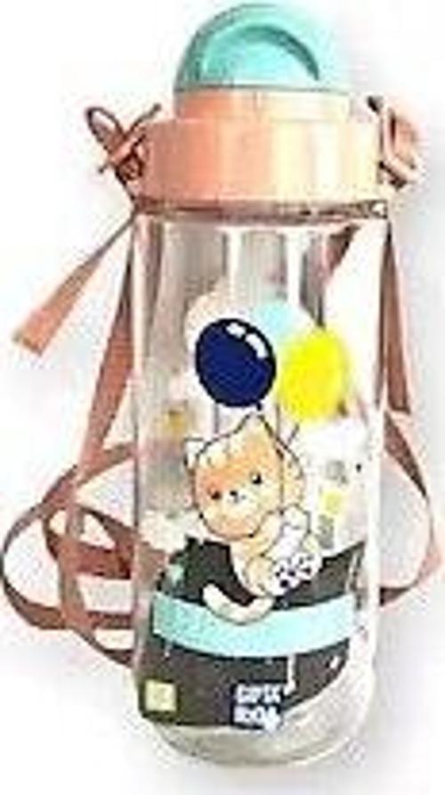 Blue - Me Tritan Desenli Pipetli Matara 500 Cc Pembe