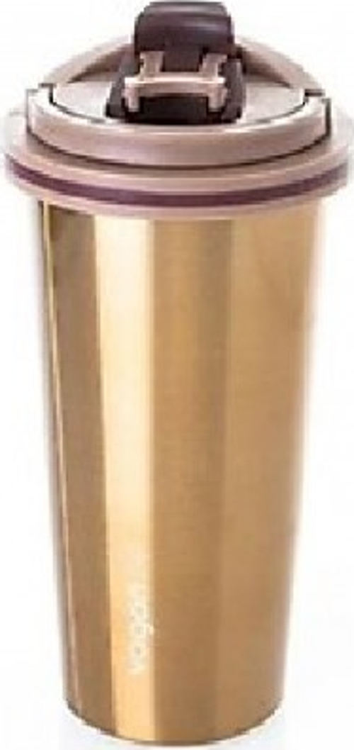 Vagonlife 500 ml Paslanmaz Mug Metalik Sarı Matara