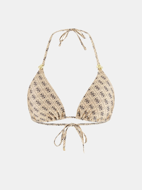 4G Çıkarılabilir Pedli Üçgen Kadın Bej Bikini E6GJ48KCBJ0-P1LT