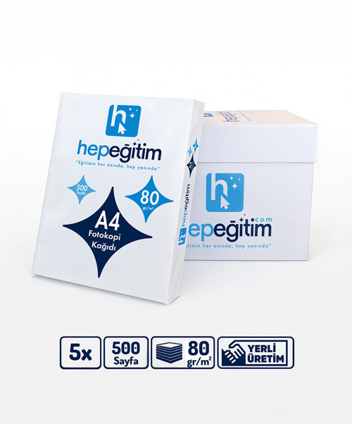 A4 Fotokopi Kağıdı 80gr 1 Koli 5 Paket 2500 Sayfa 1 Koli