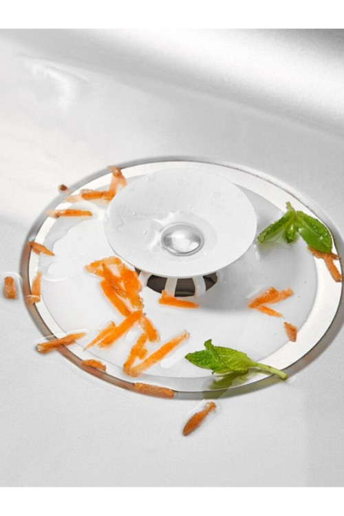 1 Adet Dokunmatik Lavobo Tıkacı Silikon Lavabo Gider Tıpası Kademeli Lavabo Tıkacı M-1490