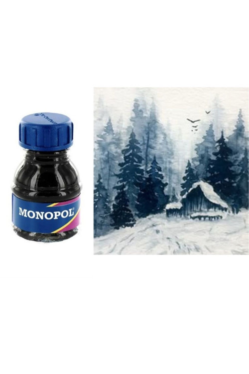 Drawing Ink ve Suluboya Mavi Çini Mürekkebi 15ml