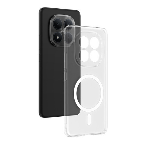 Redmi Note 15 Pro Kılıf Kamera Korumalı MagSafe Şarj Özellikli Lüx Şeffaf London Silikon Kapak