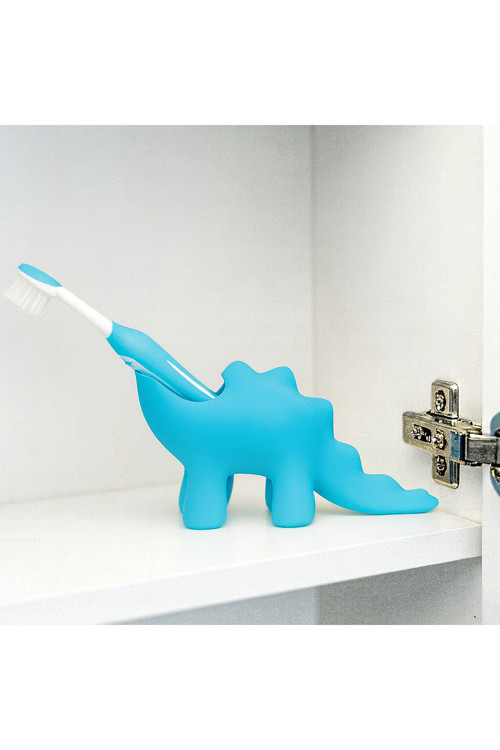 Dinozor Şekilli Çocuk Diş Fırçası Tutucu – Sevimli 3D Baskı Banyo Aksesuarı