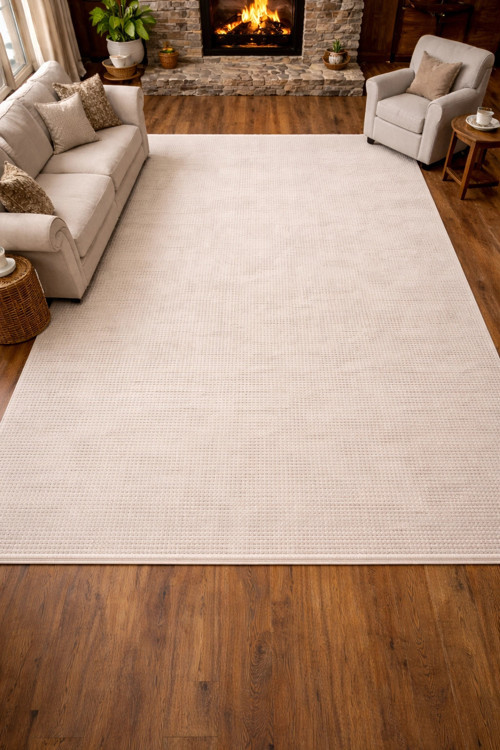 Luxess Diamond 2011 Krem Akrilik Modern Makine Halısı