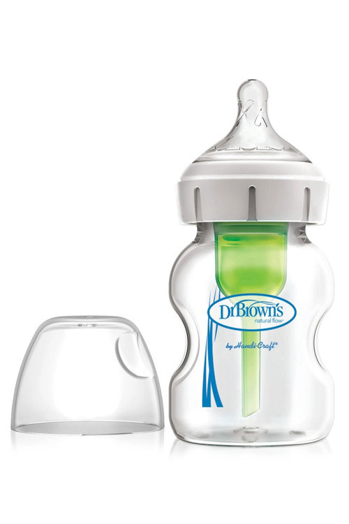 5 Oz/150 Ml Geniş Ağız Antikolik Options Cam Biberon, Tekli Paket