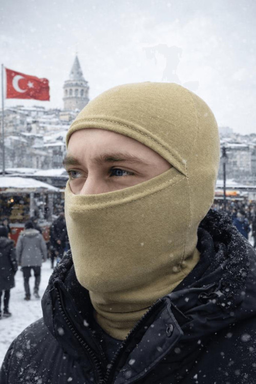 Army Kışlık Termal Yüz Maskesi 0//BEJ