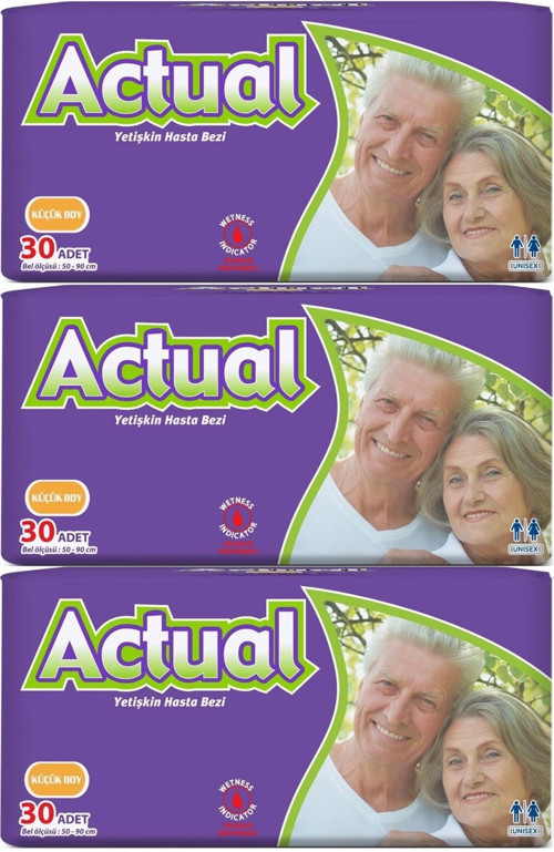 Yetişkin Hasta Bezi Bel Bantlı S - Small - Küçük 90 Adet (3PK*30)