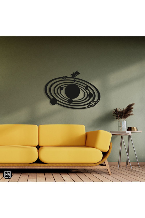 Uzay Dekoratif Metal Tablo