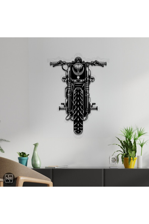 Motor Ön Görünüş Metal Duvar Tablosu