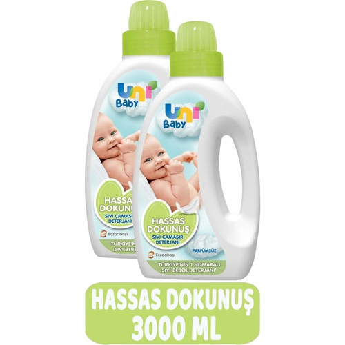 Çamaşır Deterjanı Sensitive 1500ML Hassas Dokunuş -Yeşil -2 Li Set