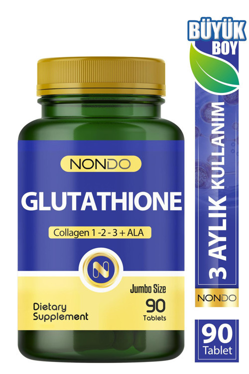 Glutatyon Jumbo 90 Tablet Glutathione Saç Cilt Detoks 3 AYLIK KULLANIM