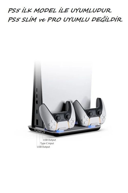 Ps5 Multifunctional Konsol Soğutma Standı Ve Oyun Kolu Şarj Istasyonu-Tp5-05102