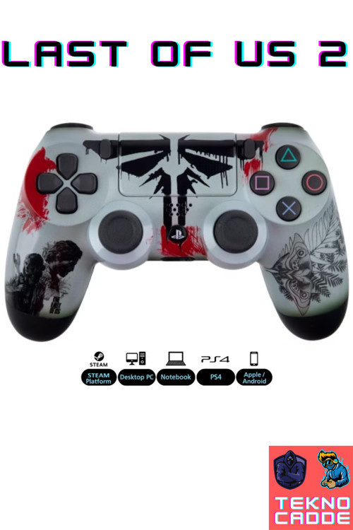 Ps4-Pc-Ios-Android Uyumlu Desenli Titreşimli Bluetooth Joystick Gamepad