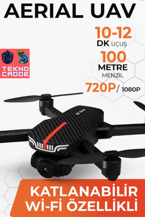 Aerial Uav 15Dk Uçuş 1080P Hd Katlanır Mini Drone