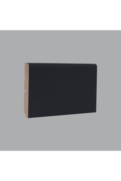 Laminant Parke Süpürgelik Düz F Model 8cm Siyah