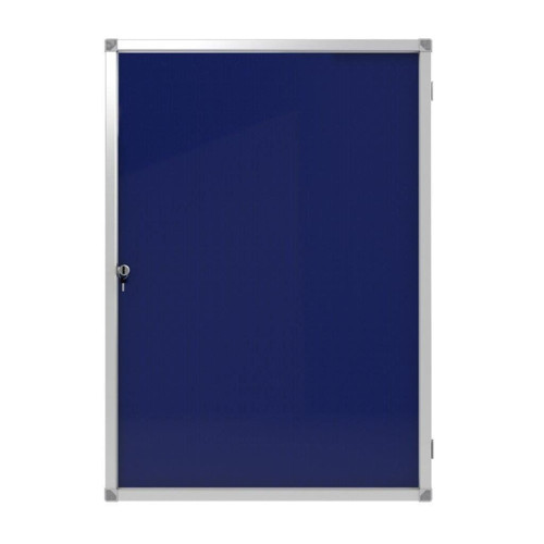 Kilitli Cam İlan Panosu 50x70cm Kumaş