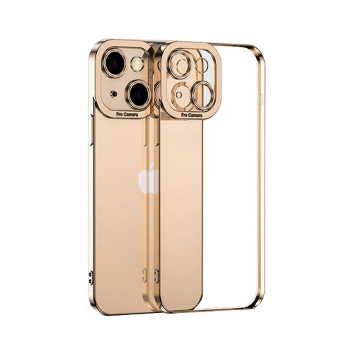 Fashion Series iPhone 13 Mini 5.4İnç Kılıf Renkli Kenar Lazer Çerçeveli Silikon Kı