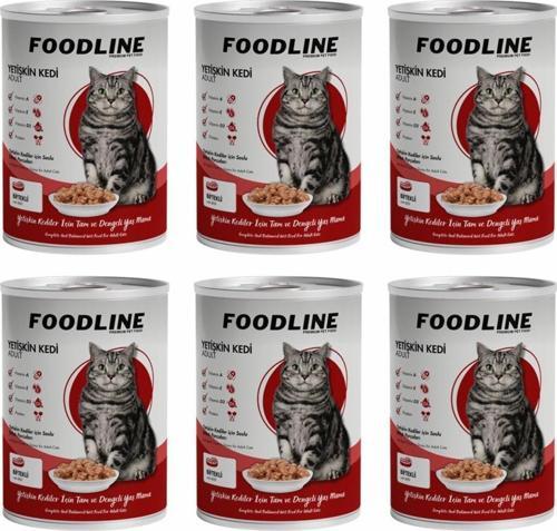 Biftekli Yetişkin Kedi Konservesi 400 Gr x 6 Adet