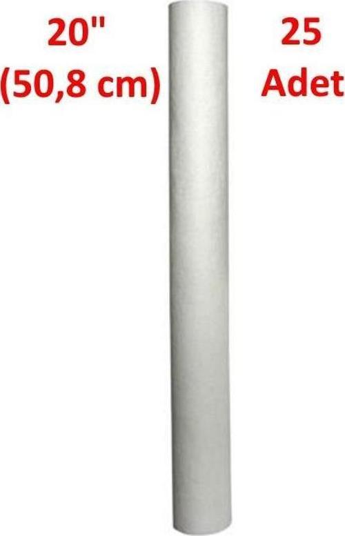 25 Mikron 25 Adet 20" Su Filtresi Sediment Filtre Tortu Filtre Su Arıtma