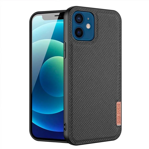 Fino Serisi iPhone 12 -12 Pro 6.1İnç Kılıf Premium Dokuma Silikon Kılıf