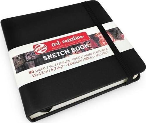 Art Creation Sketch Book 12x12cm 140g 80yp Sert Kapak Eskiz Defteri Siyah / 9314004M