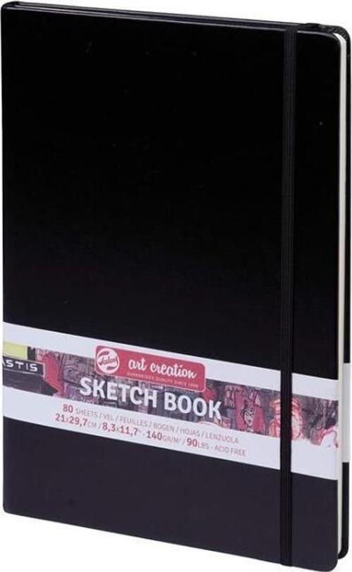 Art Creation Sketch Book 21x30cm 140g 80yp Sert Kapak Eskiz Defteri Siyah / 9314003M