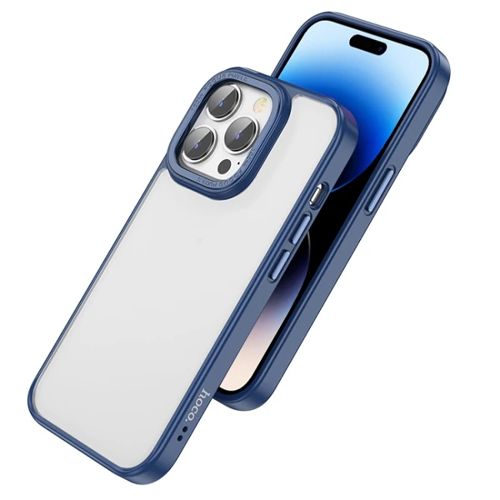 iPhone 14 Pro Golden Shield Frosted Silikon Telefon Kılıfı