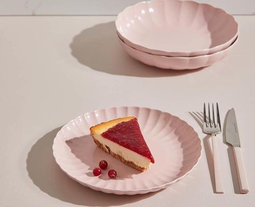 Pearl Luz Form 24 Parça Yemek Takımı Br. Pembe P171