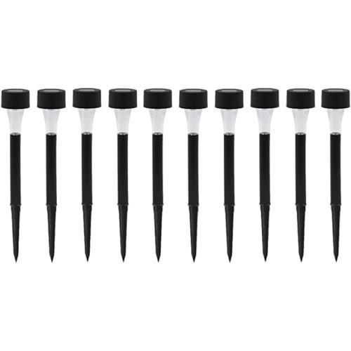 Güneş Enerjili Bahçe Lambası Plastik Saplama 10Lu Set