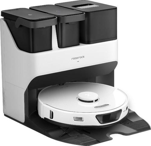 S7 Max Ultra Çöp İstasyonlu Beyaz Akıllı Robot Süpürge