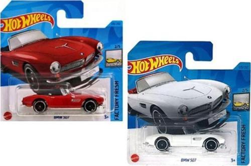 2 Araç Set BMW 507 Kırmızı & Beyaz (1/64)
