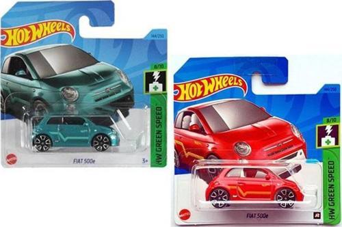 Fiat 500e Turkuaz & Kırmızı 2 Araç Set (1:64)