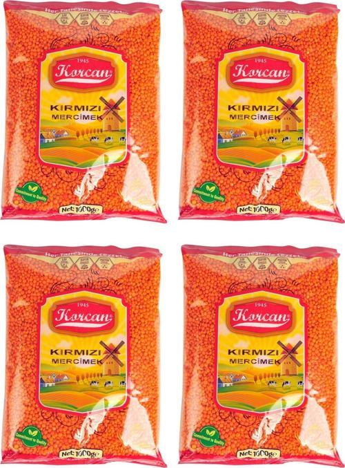 Kırmızı Mercimek 1 kg x 4 Adet