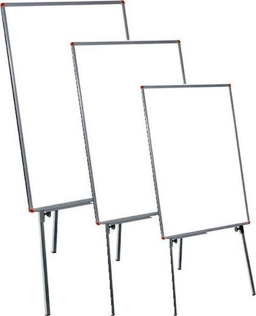 100 x 140 Cm Laminant Yüzey Yazı Tahtası Teleskopik Ayaklı Beyaz