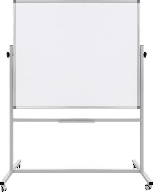 120 x 140 Cm - 360° Dönerli Ayaklı Çift Taraflı Tekerlekli Mobil Yazı Tahtası - Pan302