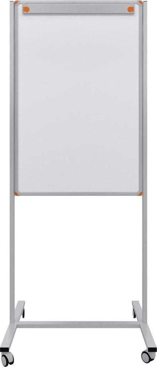 65 x 100 Cm Laminant Yüzey Sabit Ayaklı Tekerlekli Yazı Tahtası Pano ( Flipcartlı ) Beyaz