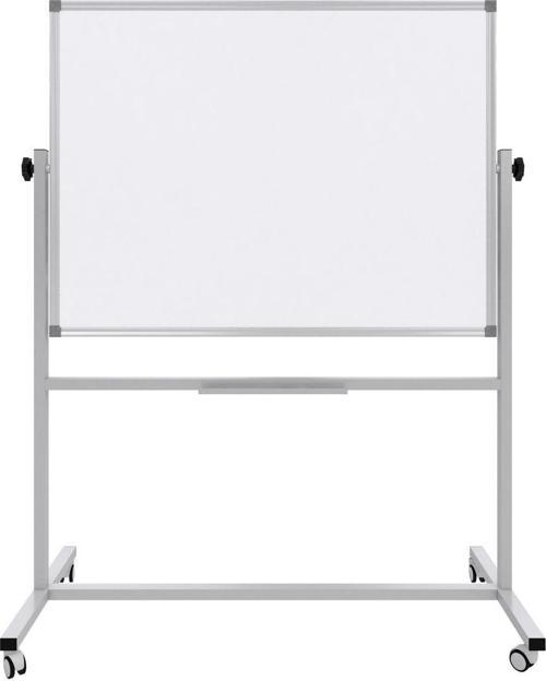 90 x 120 Cm - 360° Dönerli Ayaklı Çift Taraflı Tekerlekli Mobil Yazı Tahtası - Pan301