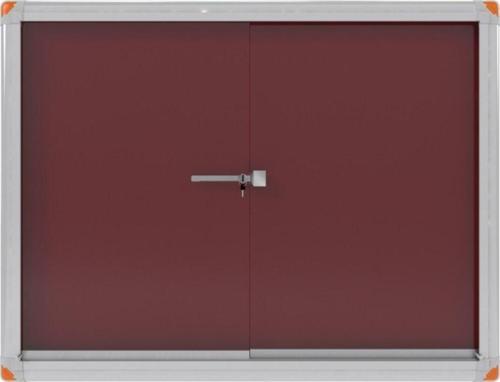 90 x 120 Cm Kilitli Ve Sürgülü Alüminyum Çerçeve Camlı Ilan Duyuru Panosu